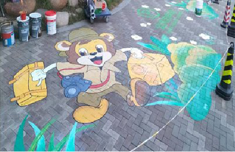 绥德夏季画地面彩绘会遇到的问题