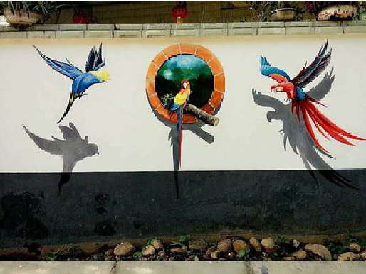 绥德视觉错位-3D墙绘设计