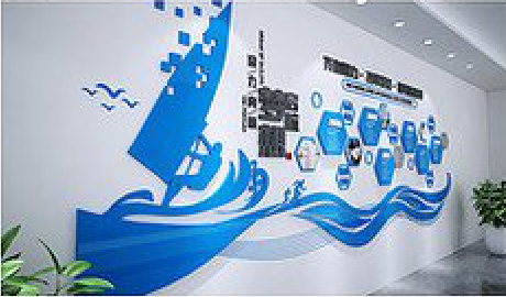 绥德海浪主题文化墙如何设计？