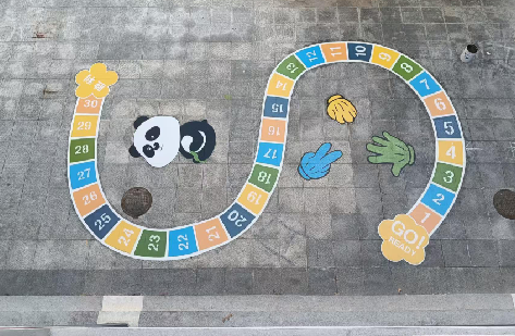 绥德地面游戏彩绘