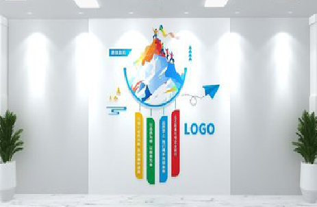 绥德公司企业形象墙的工艺材料有哪些？