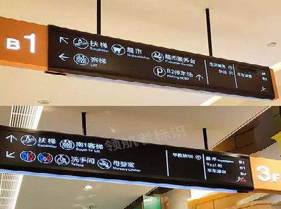 绥德如何通过商场标识牌引导客流分布？