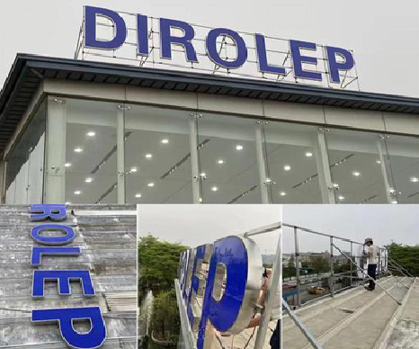 绥德楼顶发光字安装的注意事项。